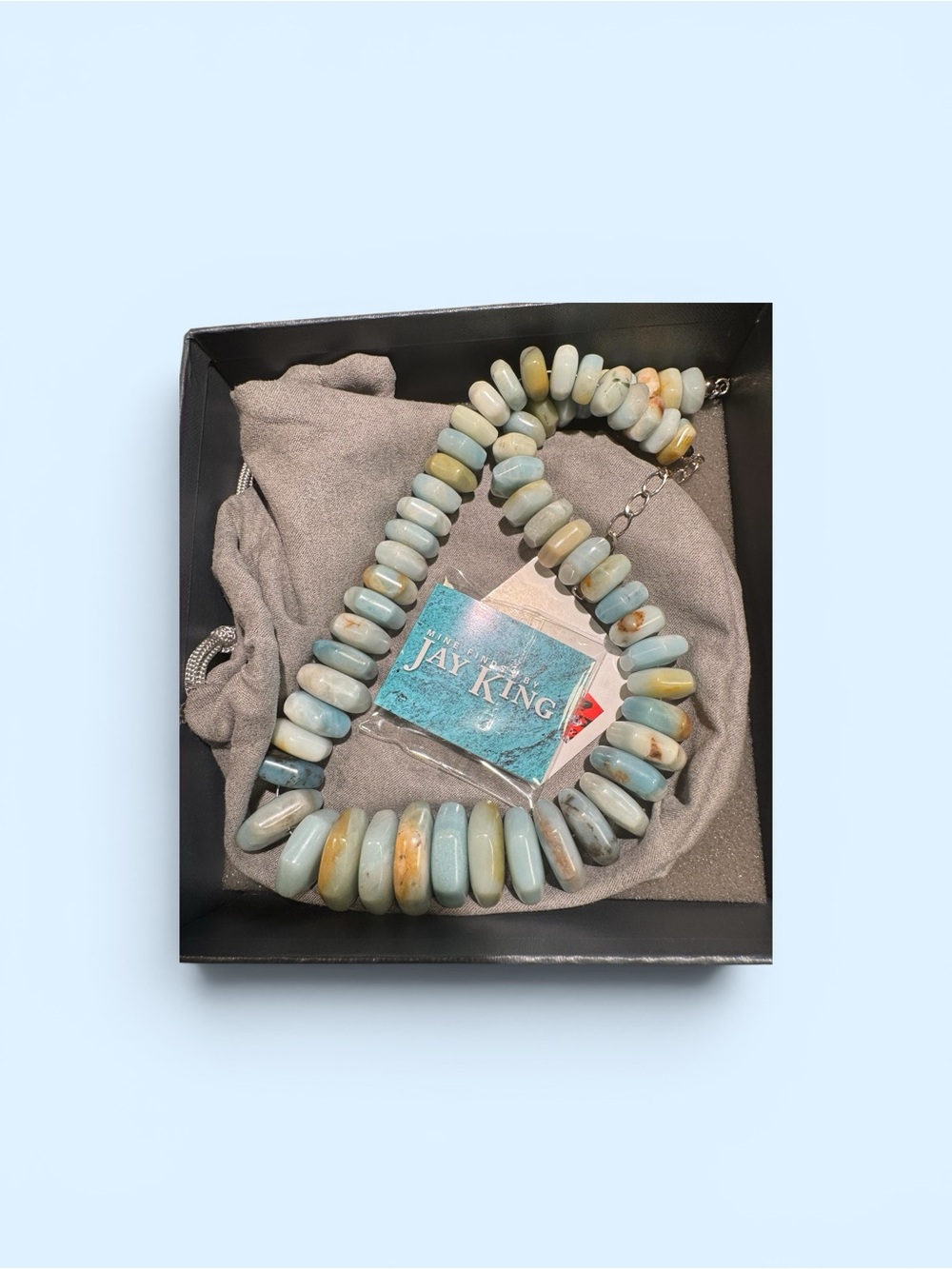 JAY KING Blue Green Amazonite Bead Necklace